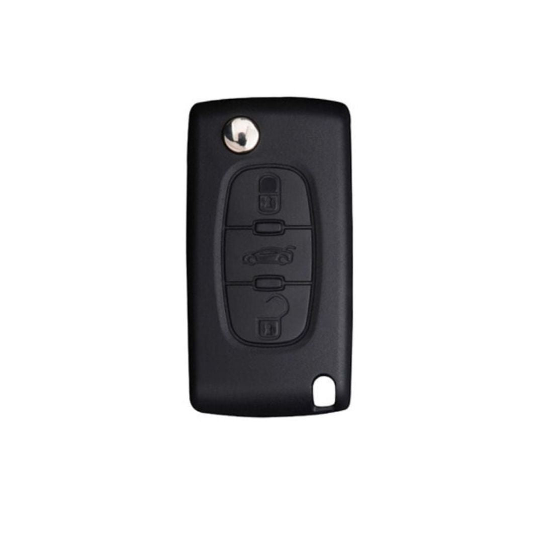 Custodia per Peugeot 107, 207, 307, 308, 407, 607, 3008, 5008 (3 Pulsanti)