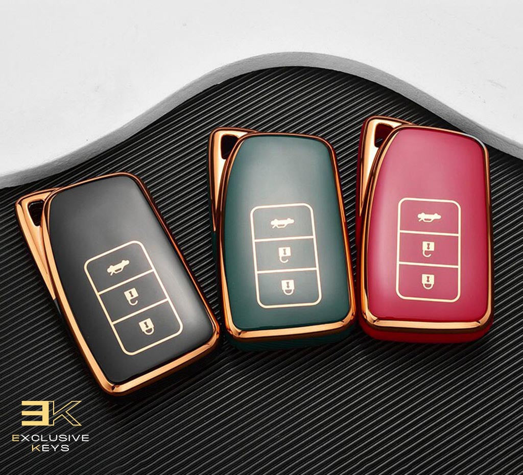 Custodia per Lexus NX, GS, RX, IS, ES, GX, LX, RC, 200, 250, 350, LS, 450H, 300H (3 Pulsanti)