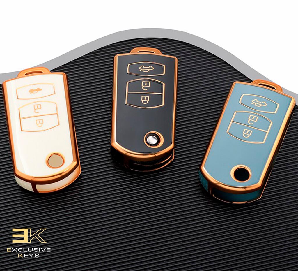 Custodia per Mazda 3, 5, 6, Series M6, RX8 y MX5 (3 Pulsanti)