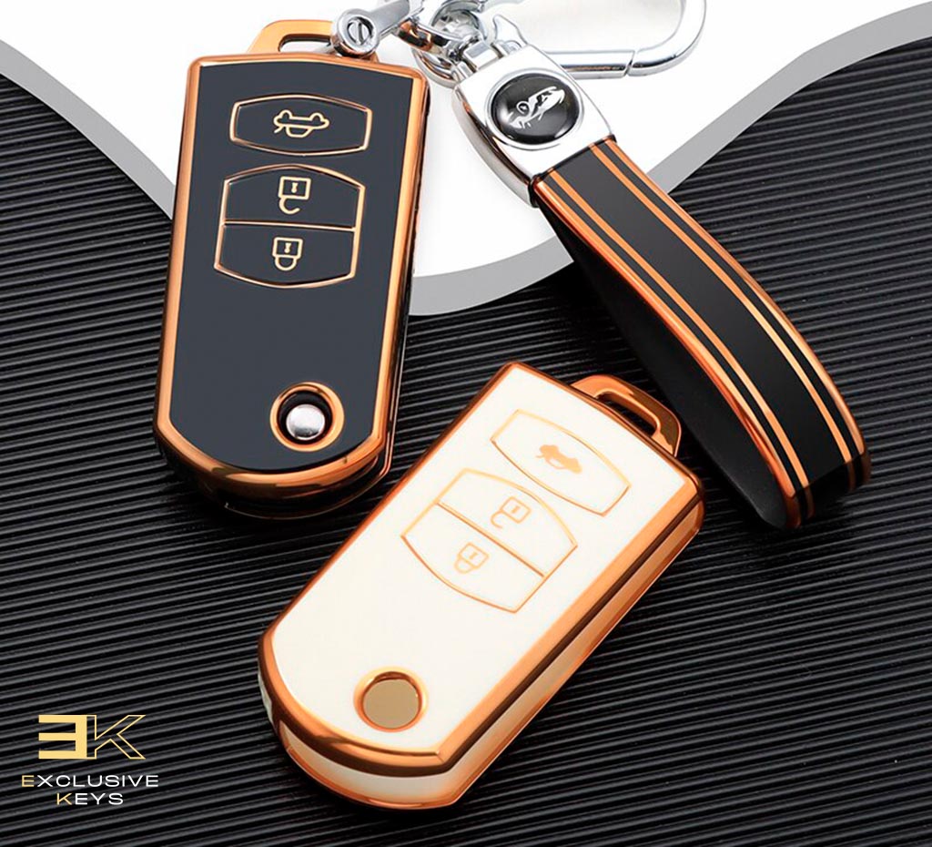 Custodia per Mazda 3, 5, 6, Series M6, RX8 y MX5 (3 Pulsanti)
